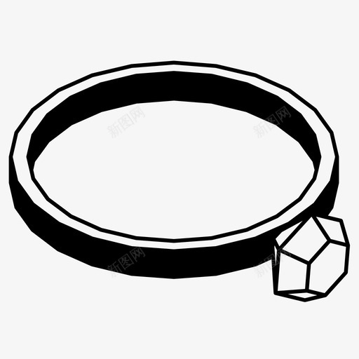 结婚戒指钻石订婚戒指图标svg_新图网 https://ixintu.com 宝石 珠宝 结婚戒指 订婚戒指 钻石