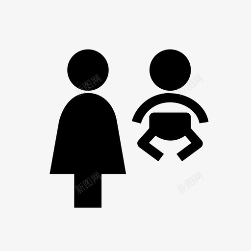 更衣室尿布妈妈图标svg_新图网 https://ixintu.com 人 卫生间 妈妈 尿布 更衣室 标牌导航立体风格 父母