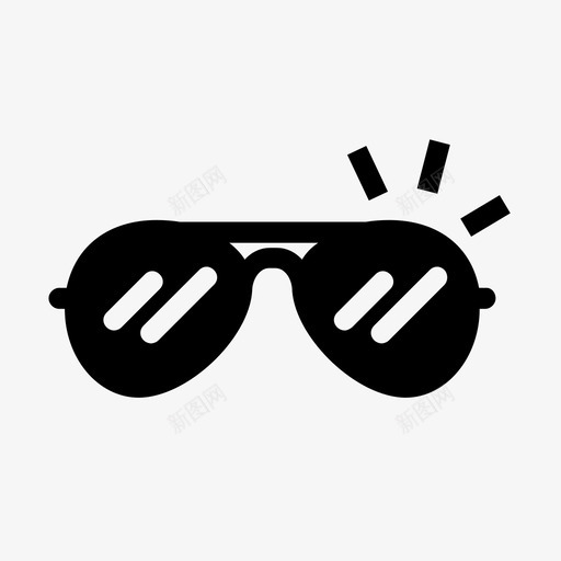 太阳镜眼镜旅行酒店露营固体风格图标svg_新图网 https://ixintu.com 太阳镜 旅行酒店露营固体风格 眼镜