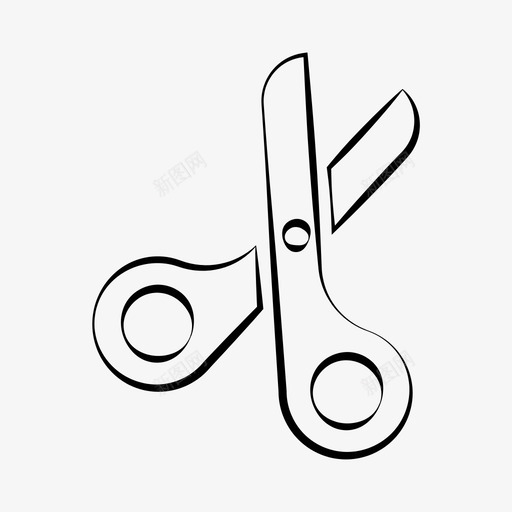 剪刀文具图标svg_新图网 https://ixintu.com 剪刀 文具