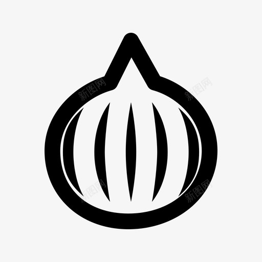 洋葱食物大蒜图标svg_新图网 https://ixintu.com 健康 大蒜 洋葱 蔬菜 食物