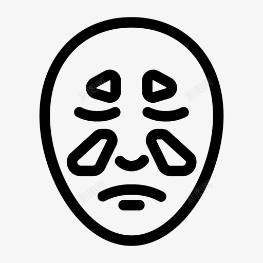 鼻窦感染充血头痛图标svg_新图网 https://ixintu.com 健康 充血 压力 头痛 疼痛 鼻窦感染
