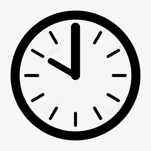 钟挂钟简易钟图标svg_新图网 https://ixintu.com 挂钟 简易钟 钟