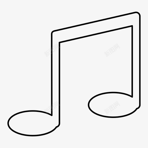 注意音乐乐谱图标svg_新图网 https://ixintu.com 乐谱 歌曲 注意 音乐