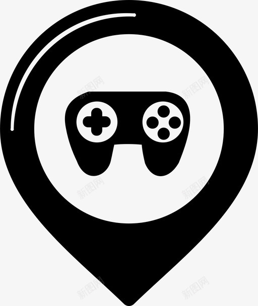 网吧兴趣地图图标svg_新图网 https://ixintu.com 个人识别码 兴趣 兴趣点第一部分 地图 点 网吧