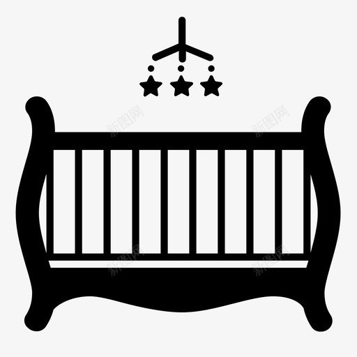 婴儿床婴儿移动床婴儿睡眠图标svg_新图网 https://ixintu.com 婴儿床 婴儿睡眠 婴儿移动床 新生儿 睡眠