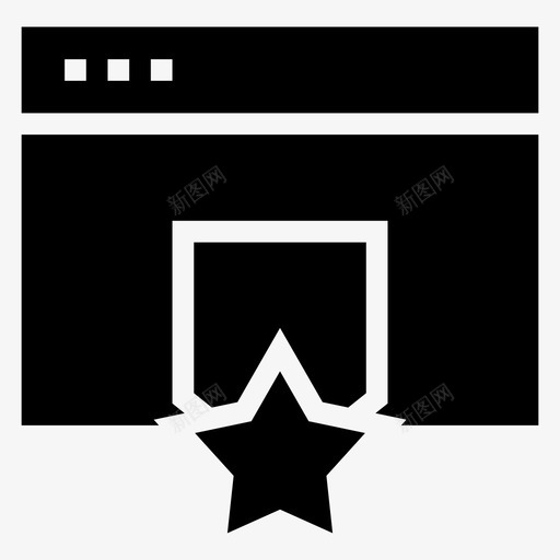 收藏书签丝带图标svg_新图网 https://ixintu.com 丝带 书签 搜索引擎优化营销字形图标 收藏 明星