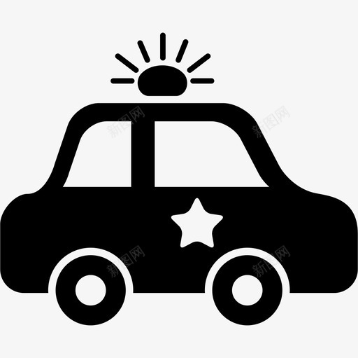 警车侧视图运输车图标svg_新图网 https://ixintu.com 警车侧视图 运输车