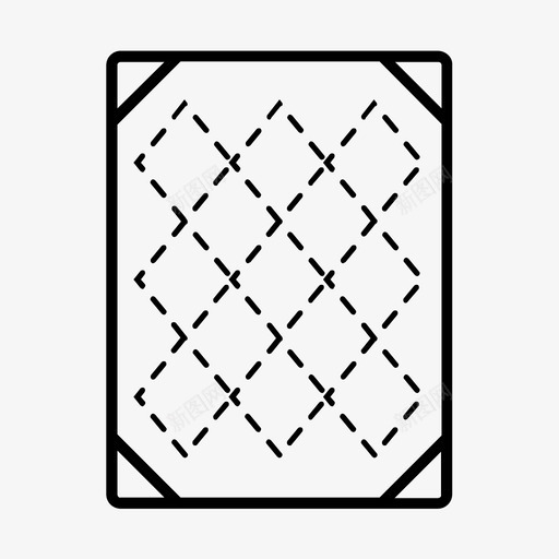 毛毯床羽绒被图标svg_新图网 https://ixintu.com 地毯 床 床垫 毛毯 羽绒被 被子
