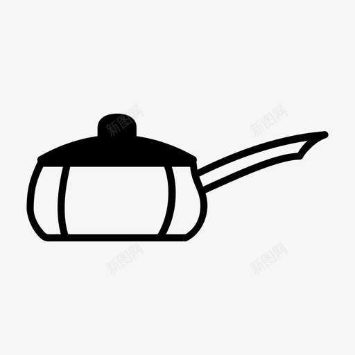 平底锅烹饪煎锅图标svg_新图网 https://ixintu.com 平底锅 烹饪 煎锅 盖