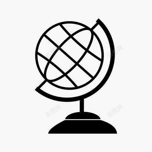 全球互联网世界图标svg_新图网 https://ixintu.com 世界 互联网 全球