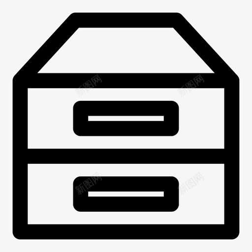 文件柜档案数据图标svg_新图网 https://ixintu.com 数据 文件 文件柜 档案