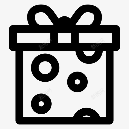 礼品蝴蝶结礼品盒图标svg_新图网 https://ixintu.com 包装礼品 包装纸 特价商品 礼品 礼品盒 蝴蝶结