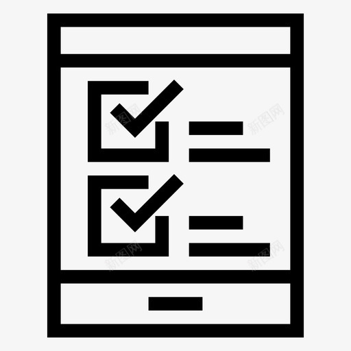 标记列表检查表文档图标svg_新图网 https://ixintu.com 搜索引擎优化营销线图标 文档 标记列表 检查表 确定