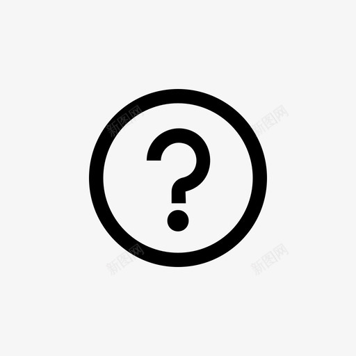 帮助圈圈提问图标svg_新图网 https://ixintu.com 交流 圈圈 帮助 提问