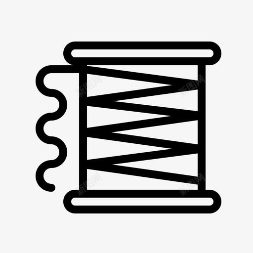 线布工艺图标svg_新图网 https://ixintu.com 卷 工艺 布 线 织物