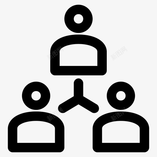 团队业务团队网络图标svg_新图网 https://ixintu.com 业务团队 团队 团队合作 小团队 网络