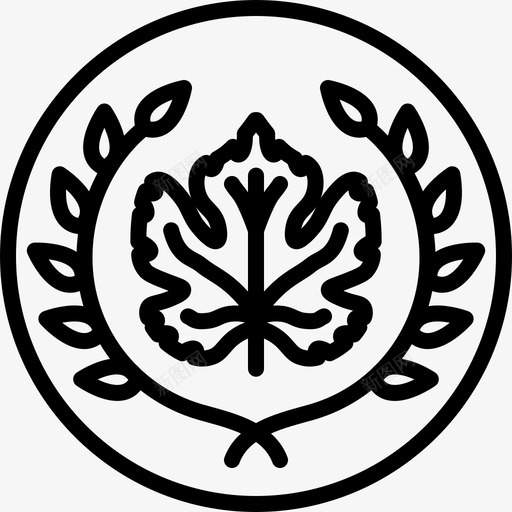 葡萄园奖葡萄叶子图标svg_新图网 https://ixintu.com 叶子 美味佳肴奖 葡萄 葡萄园奖 葡萄酒