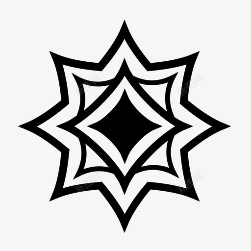 星星高光反光图标svg_新图网 https://ixintu.com 反光 发光 星星 闪亮 高光