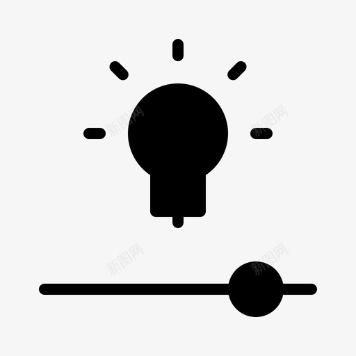 功效灯滑块图标svg_新图网 https://ixintu.com 功效 智能家居 杂项 滑块 灯