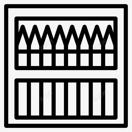 彩色铅笔彩色儿童图标svg_新图网 https://ixintu.com 儿童 小学 彩色 彩色铅笔