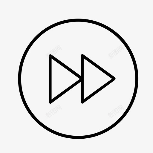 快进音频音乐图标svg_新图网 https://ixintu.com 下一步 快进 视频 音乐 音频