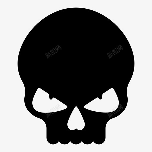 头骨骨头死亡图标svg_新图网 https://ixintu.com 头 头骨 死亡 骨头 骨骼