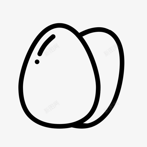 鸡蛋复活节食物图标svg_新图网 https://ixintu.com 2017年复活节 复活节 派对 食物 鸡蛋