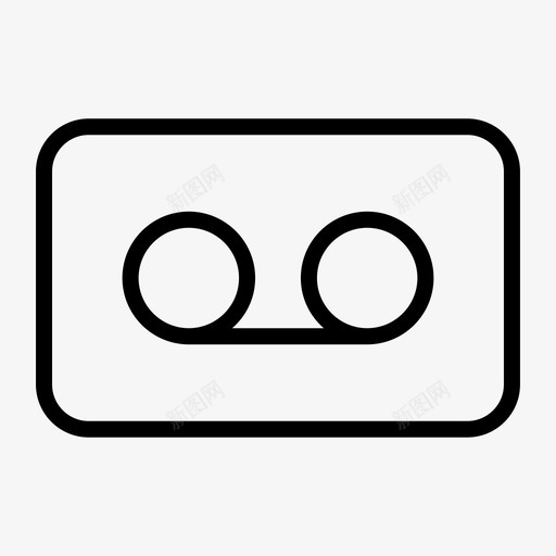 语音信箱留言录音图标svg_新图网 https://ixintu.com 录音 手机 留言 短信 语音信箱
