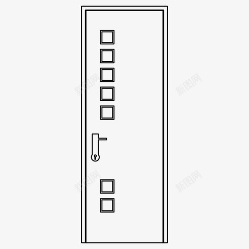 门关进图标svg_新图网 https://ixintu.com 入口 关 家 开 进 门