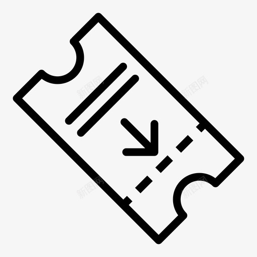 门票控制活动图标svg_新图网 https://ixintu.com 控制 旅行 活动 门票