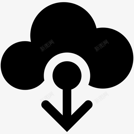云数据托管图标svg_新图网 https://ixintu.com 上传 下载 云数据 托管 接口