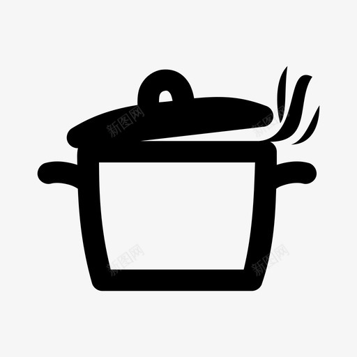 烹饪锅厨师火锅图标svg_新图网 https://ixintu.com 厨师 火锅 烹饪锅 酱汁锅