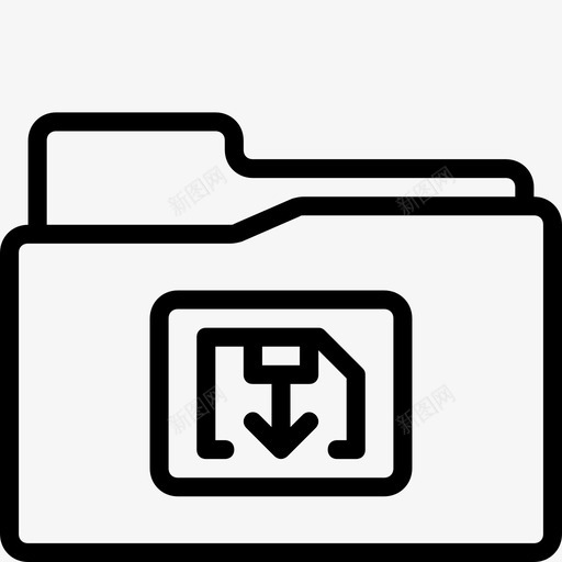 另存为文件夹函数界面图标svg_新图网 https://ixintu.com 函数 另存为 另存为文件夹 文件夹功能大纲集合 界面 类型