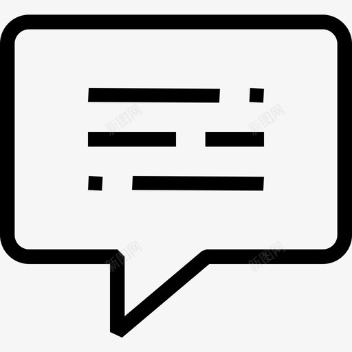 聊天信息气泡对话框图标svg_新图网 https://ixintu.com sharpicons24px网格1px笔划 对话框 帮助 支持 气泡 聊天信息