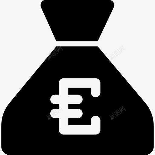 欧元钱袋商业货币和金融图标svg_新图网 https://ixintu.com 商业 欧元钱袋 货币和金融