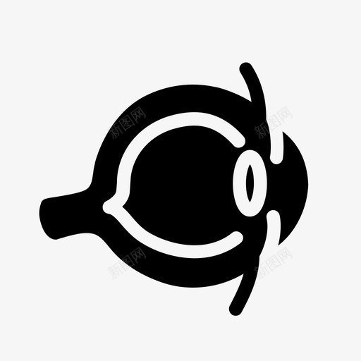 眼球人体器官图标svg_新图网 https://ixintu.com 人体 内脏科学立体风格 器官 眼球 视觉