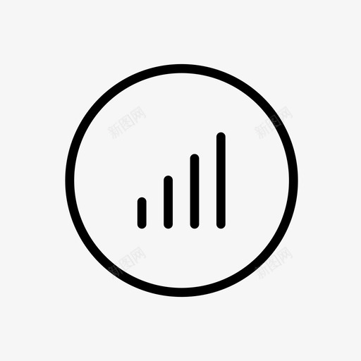 信号满网络图标svg_新图网 https://ixintu.com wifi 信号 媒体播放器按钮 满 电源 网络