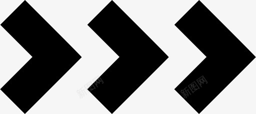 右V形V形三箭头图标svg_新图网 https://ixintu.com V形 三V形 三箭头 右V形