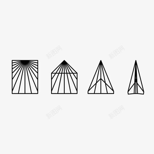 折叠工艺手工制作说明书图标svg_新图网 https://ixintu.com 手工制作 折叠工艺 纸张折叠 纸飞机 说明书