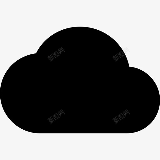 乌云材质单色图标svg_新图网 https://ixintu.com 乌云 单色 材质设计