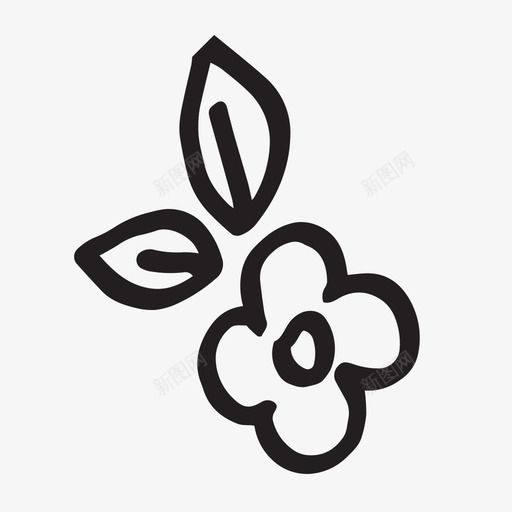 雏菊花手绘图标svg_新图网 https://ixintu.com 手绘 春天 花 雏菊