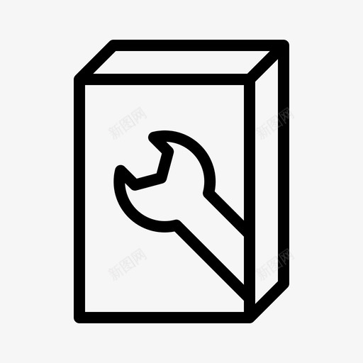 产品包装包装扳手图标svg_新图网 https://ixintu.com 产品包装 包装 扳手 杂项