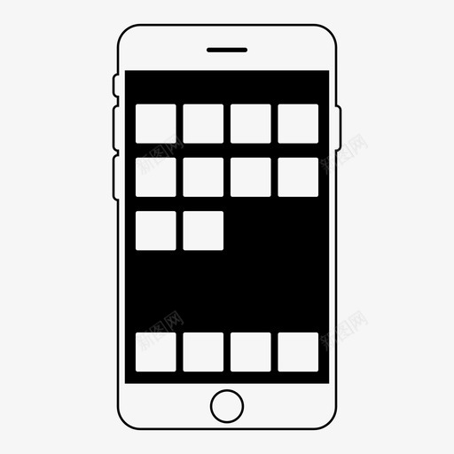 移动主屏幕应用程序主屏幕图标svg_新图网 https://ixintu.com iphone 主屏幕 应用程序 移动主屏幕 移动线框