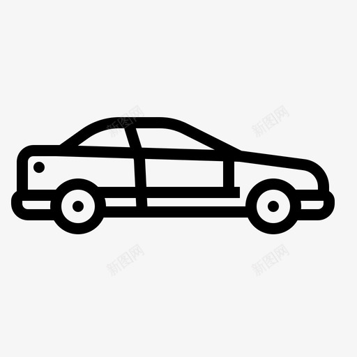 轿车汽车汽车零件图标svg_新图网 https://ixintu.com 汽车 汽车零件 轿车