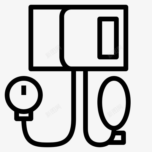 血压袖带健康医院图标svg_新图网 https://ixintu.com 健康 医疗保健和医院 医院 病人 血压袖带