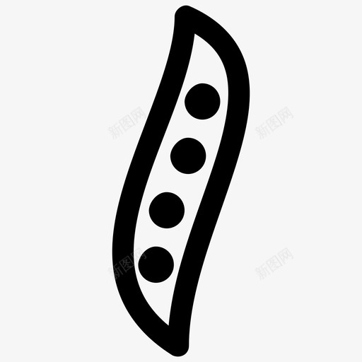 大豆食物豌豆图标svg_新图网 https://ixintu.com 大豆 蔬菜 豌豆 食物