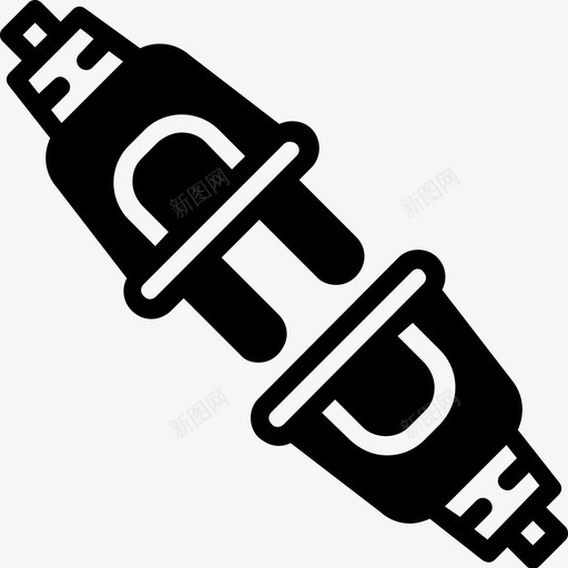拔下电缆连接器图标svg_新图网 https://ixintu.com smashicons连接器电缆牢固 拔下 未拔出 电缆 连接器