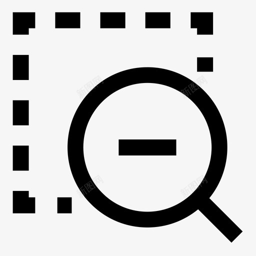 搜索查看缩放图标svg_新图网 https://ixintu.com 基本ui图标 搜索 查看 缩小 缩放