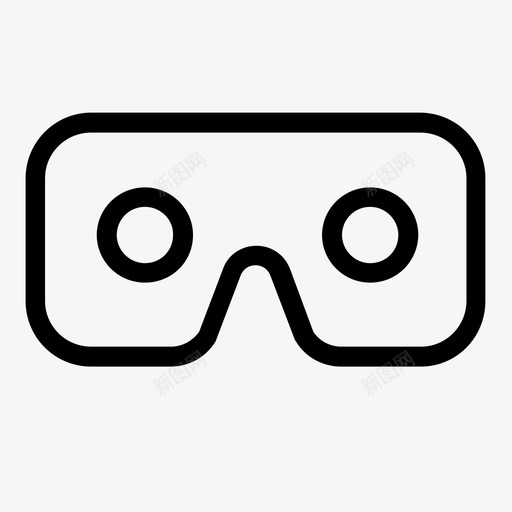 vr耳机纸板虚拟现实图标svg_新图网 https://ixintu.com vr耳机 纸板 虚拟现实